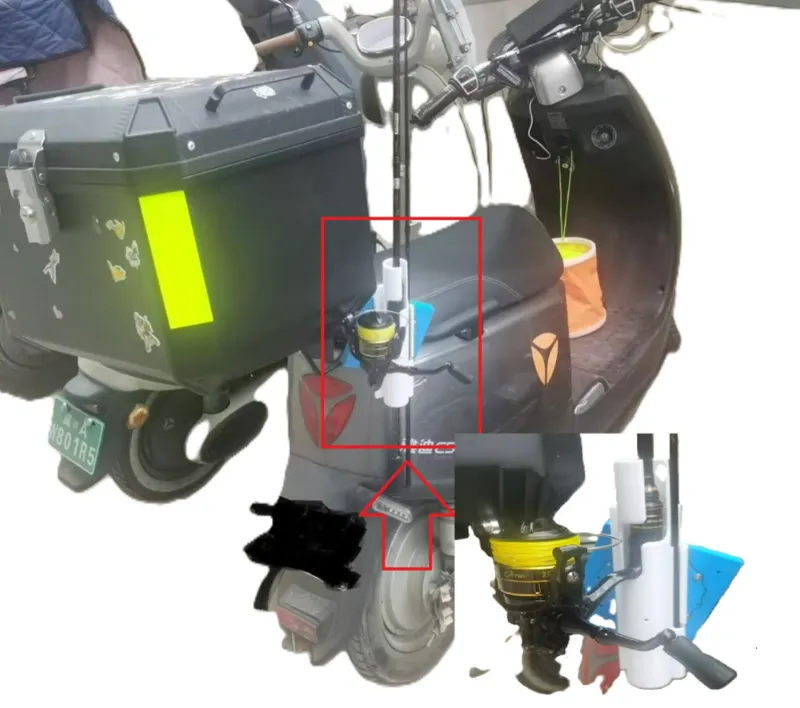 Electric vehicle road suspension pole 电动车路亚挂杆