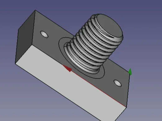 1"x 8tpi chuck Wall mount 