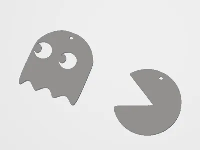 Pacman earrings