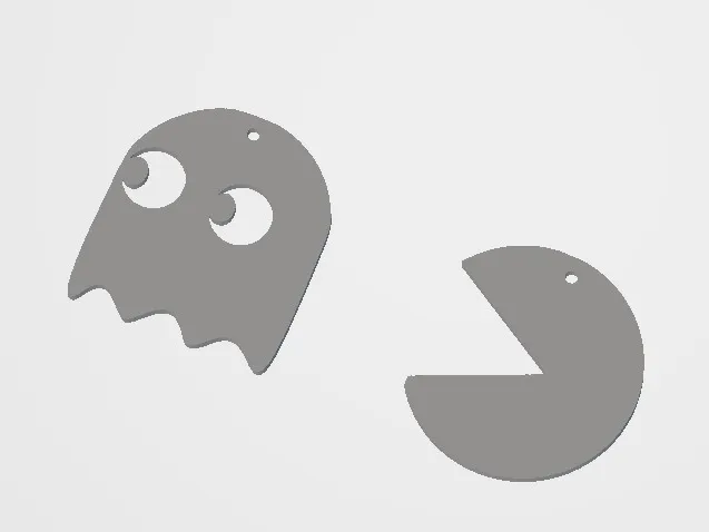 Pacman earrings