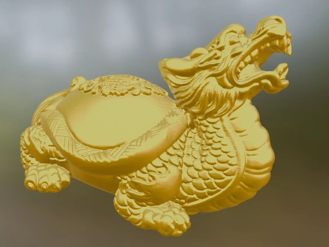 龙龟桌面摆件