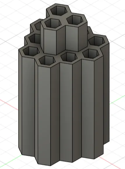 Honeycomb pen holder