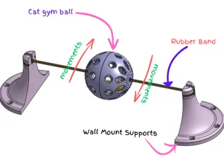 Cat Gym Ball 