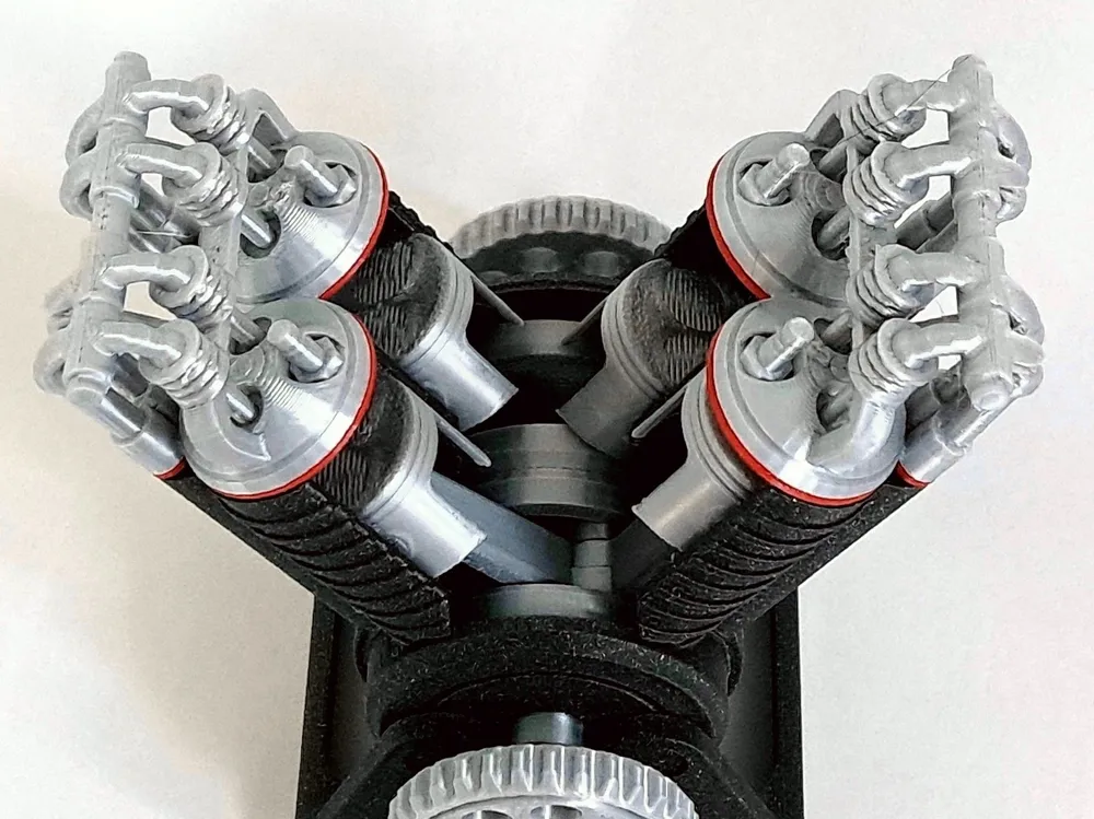 V90 8 Cylinder Engine (v60 4 cylinder) by Bootjevaarder MakerWorld ...