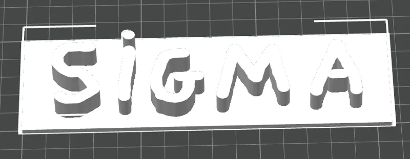 "SIGMA" sign