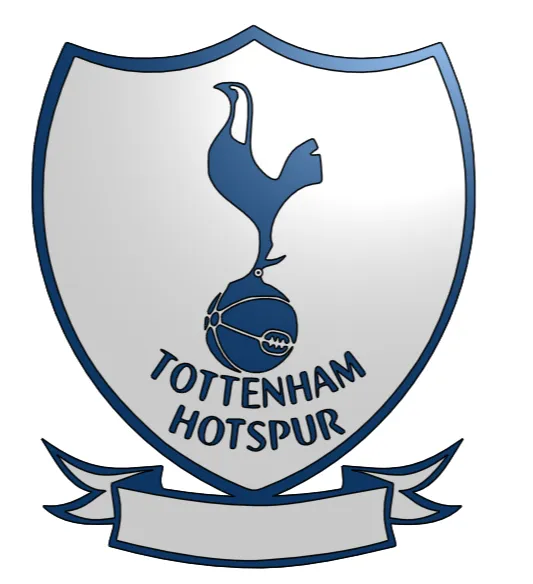 Tottenham Hotspur logo with shield and banner