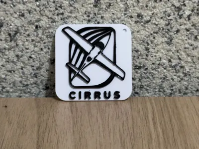 Cirrus Aircraft keychain