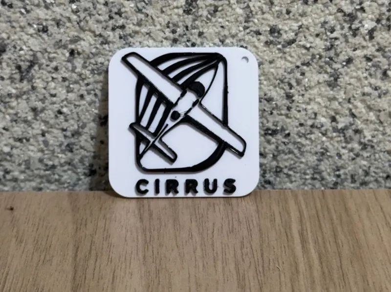 Cirrus Aircraft keychain