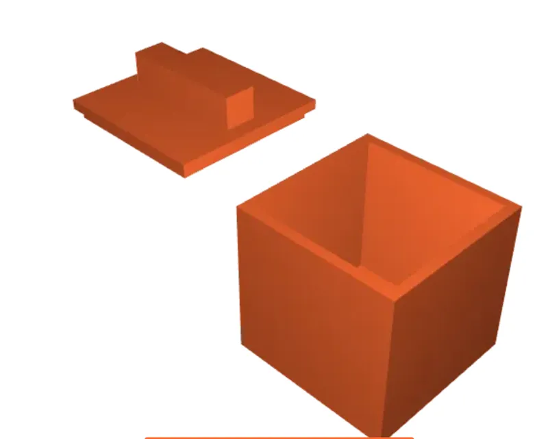 Box with a inset lid