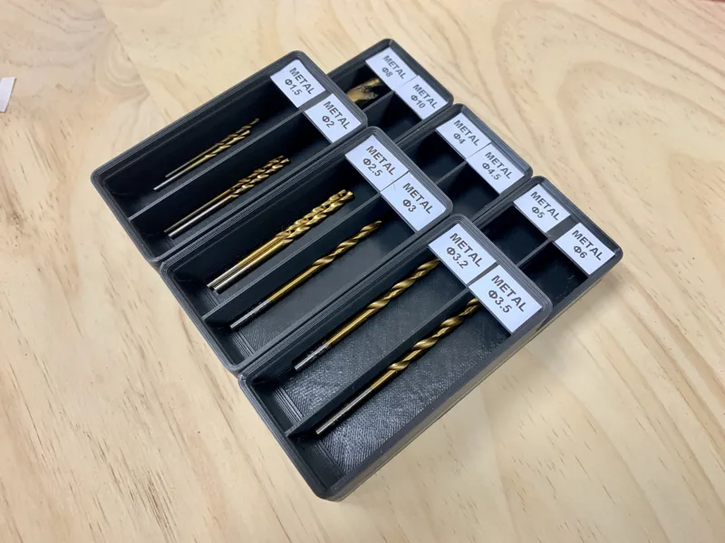 Grifinity drill bit bins