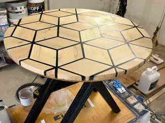 Triangle table template