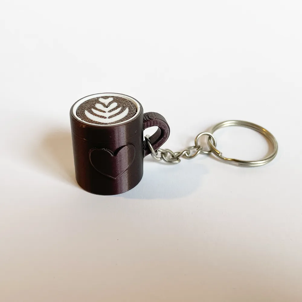 Özel Tasarım Sevimli Kahve Severler Anahtarlık Dekoratif Hediye Koleksiyonluk