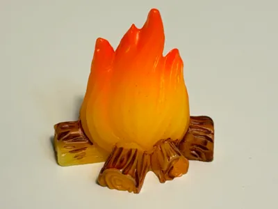 Campfire/Fireplace miniature 12th scale dollhouse