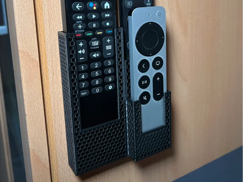 Remote control wall holder