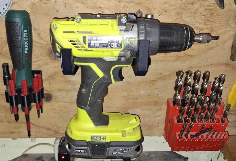 Ryobi 18v drill wall mount