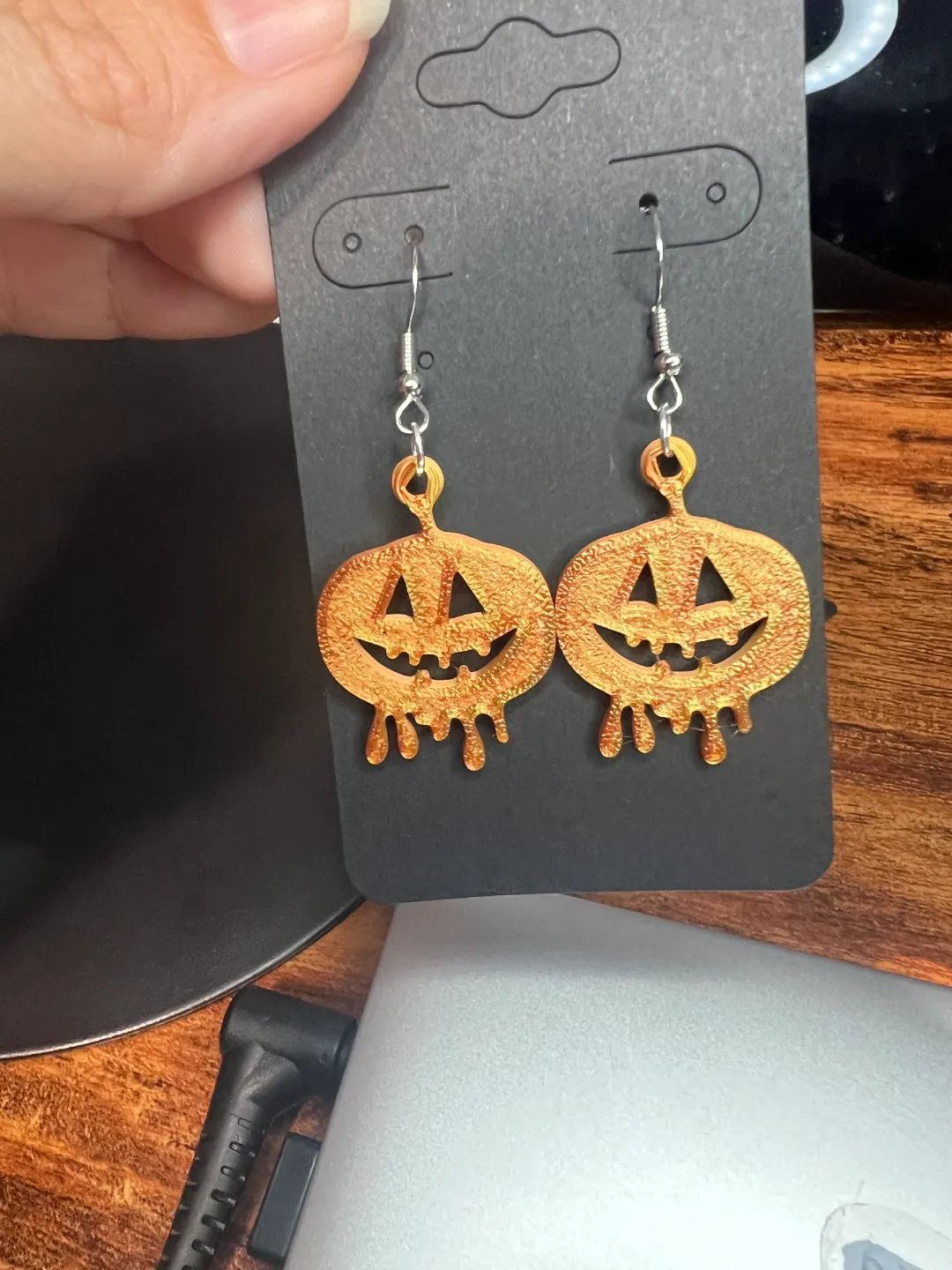 Pumkin Earrings view 2