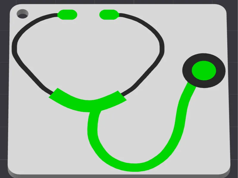stethoscope keychain