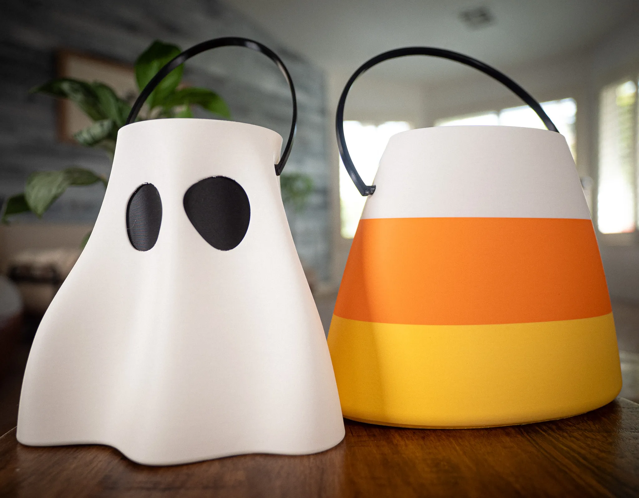 Cute Trick or Treat Ghost Bucket for Halloween - Free 3D Print Model ...
