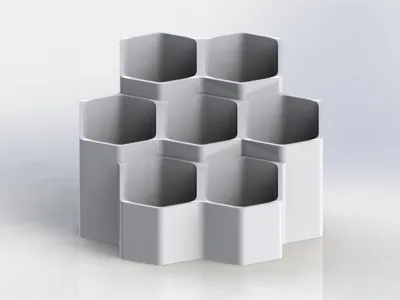 Hexagonal Desk Organizer