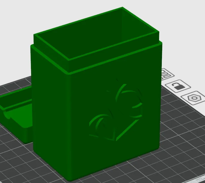 Lorcana Emerald Deck Box Holds Cards With Sleeves