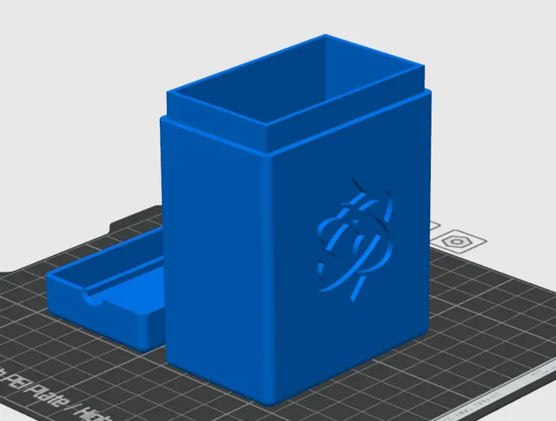 Lorcana Sapphire Deck Box Holds Cards With Sleeves