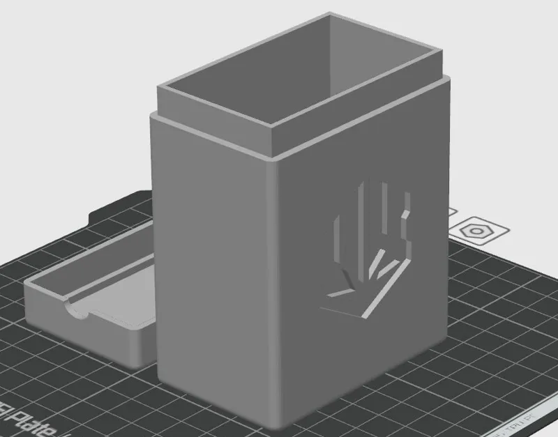 Lorcana Steel Deck Box Holds Cards With Sleeves
