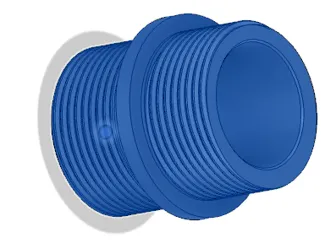 Doppelnippel 41,91 mm für Schmutzpumpe