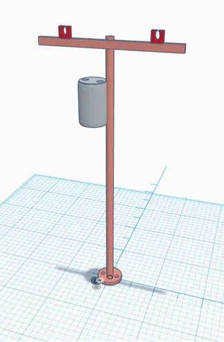 O-gauge Utility Pole
