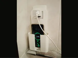 phone holder for socket