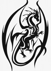 Dragon en décoration murale — photo 1