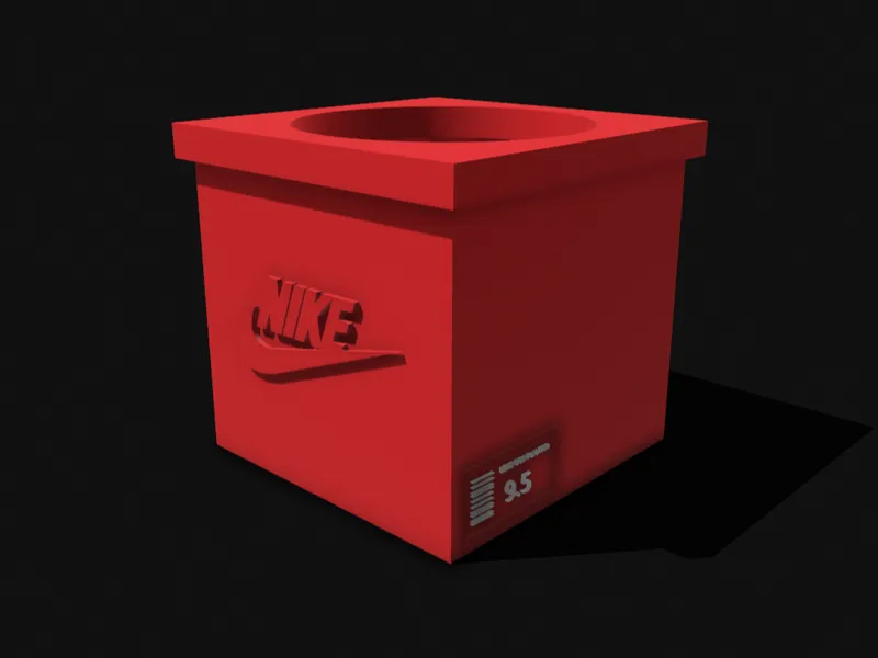 NIKE PLANTER SHOE BOX Commercial STL