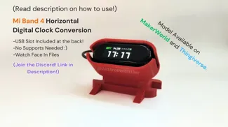 Mi Band 4 Horizontal Desk Clock Conversion
