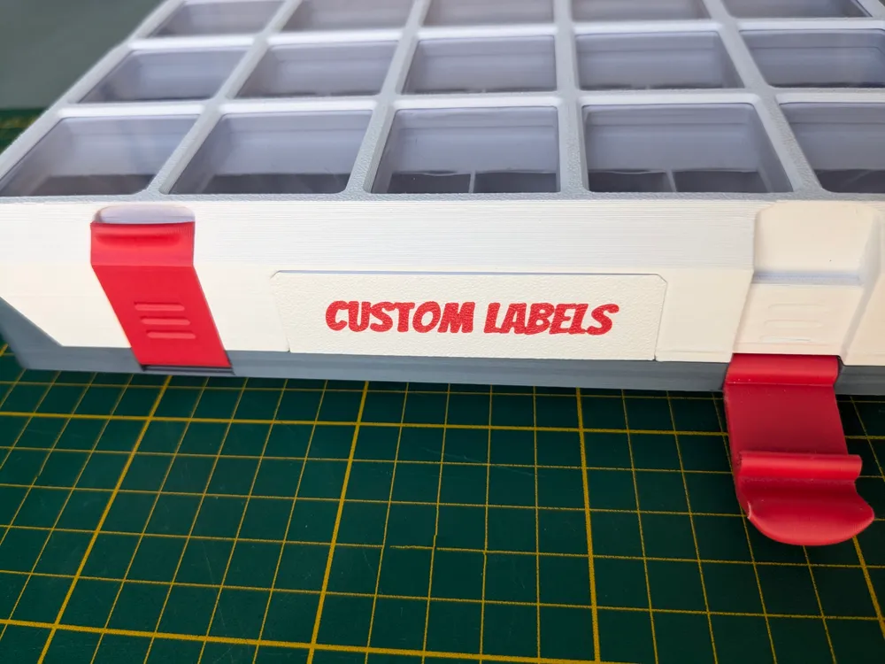 Modern Gridfinity Case Label Maker (Parametric) by Louis MakerWorld ...