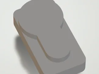 Keyhole Negative part - Easy way to hang prints!