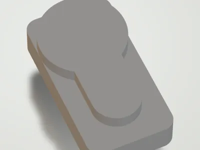 Keyhole Negative part - Easy way to hang prints!