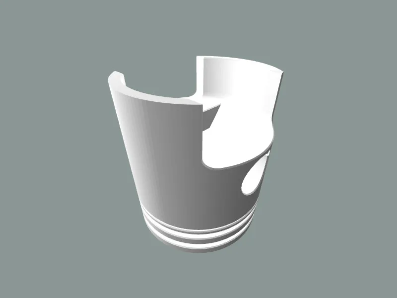 Motorbike Piston head