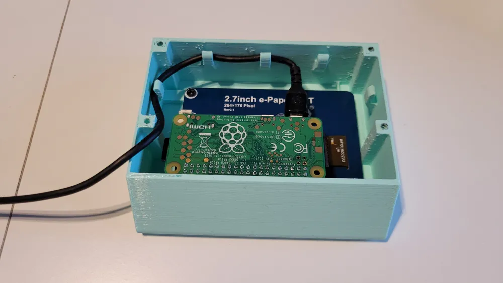 Ink Printer Raspberry Pi 2.7 inch e-ink display + Raspberry Pi Zero case by Grappeq - MakerWorld
