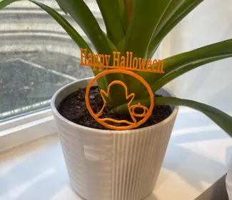 Happy Halloween Flower Decor