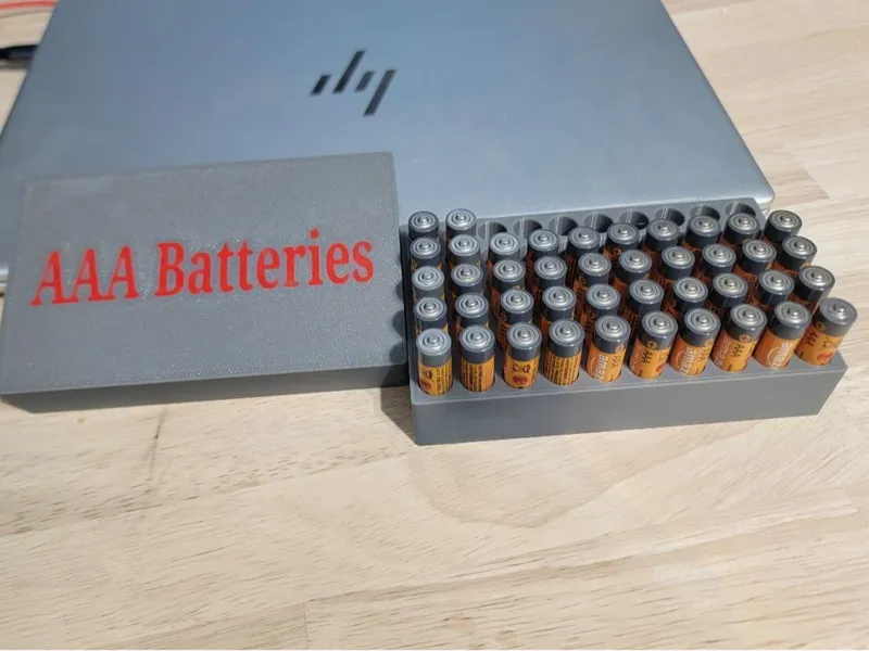 AAA Battery Storage for 60 batteries