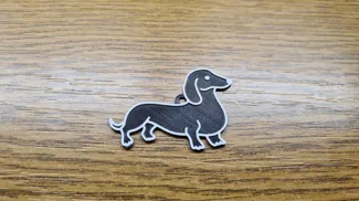 Dachshund keychain/Přívěšek na klíče Jezevčík