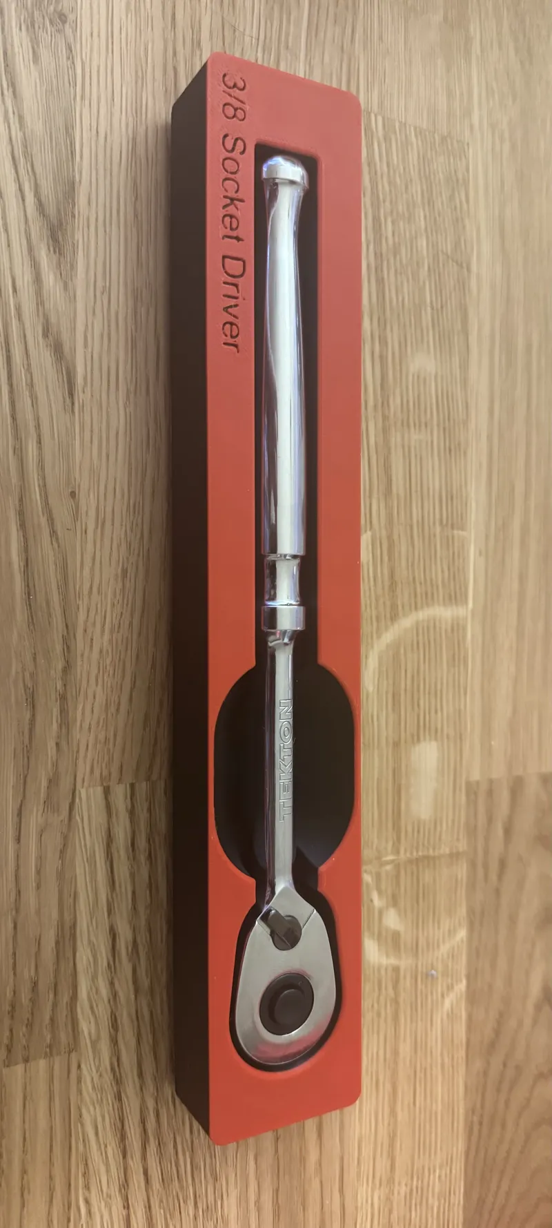 Gridfinity Tekton 3/8 Socket Wrench (8.5" long)
