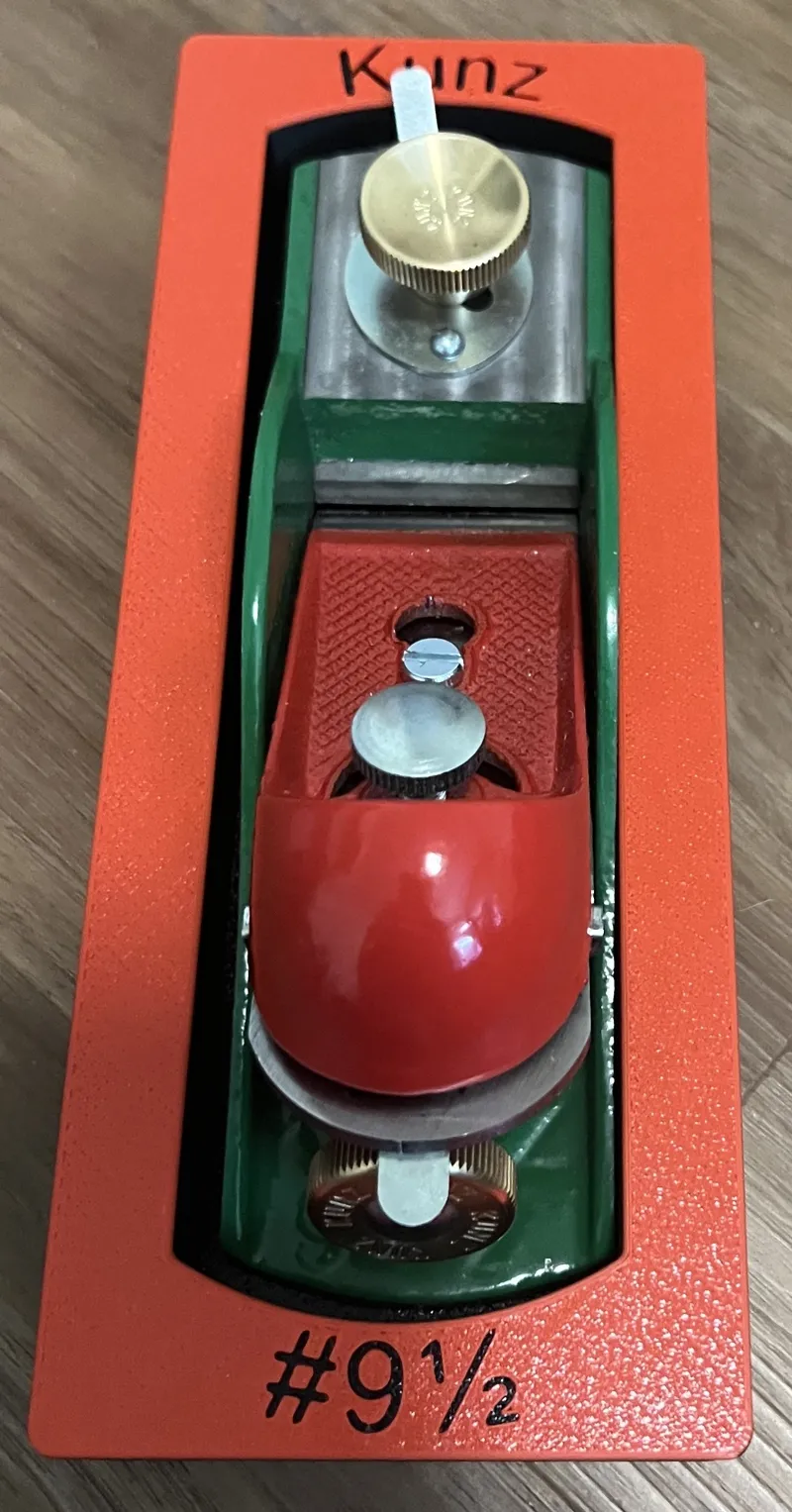 Gridfinity Kunz Block Plane #9 1/2 Holder
