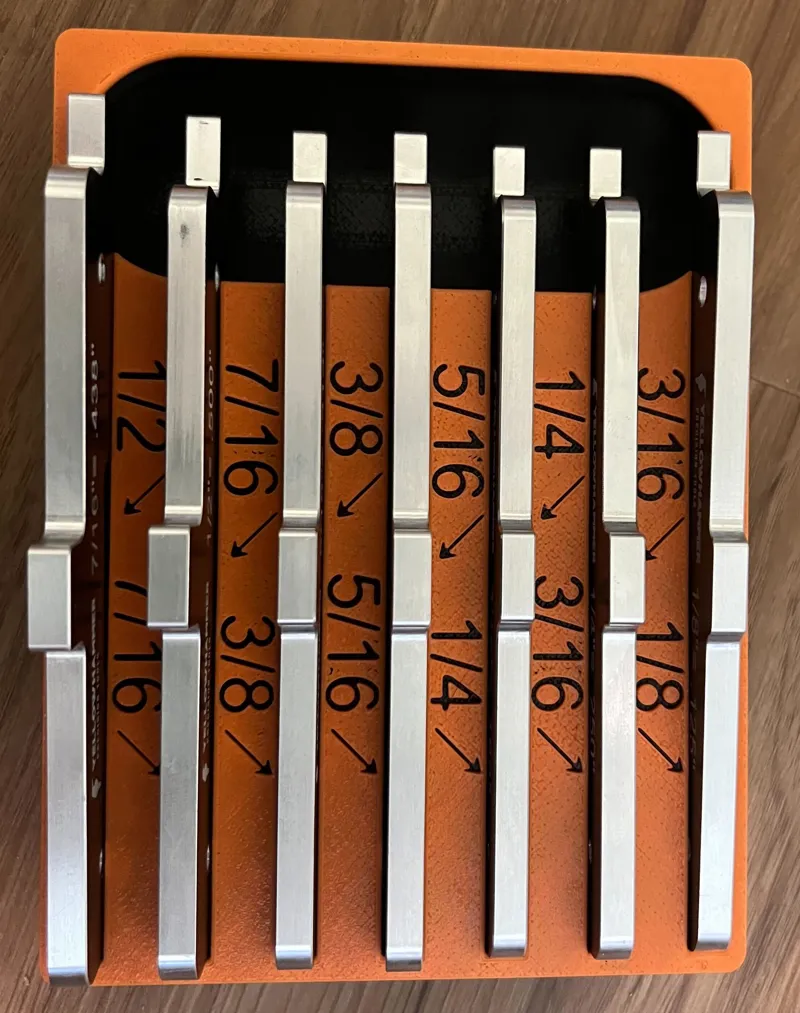 Gridfinity Yellowhammer Setup Bar Holder