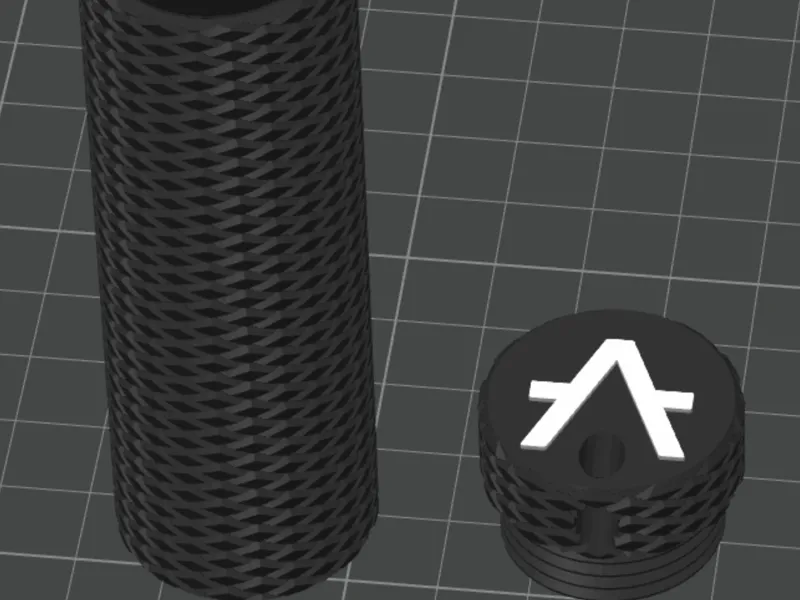 Aleph Zero Ledger Nano-X case Knurled