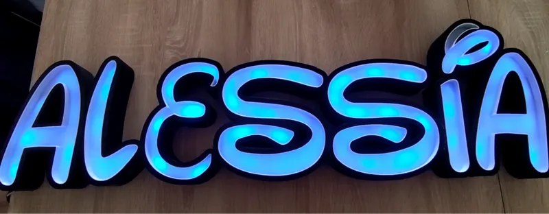 Led Name Alessia Lampe lamp