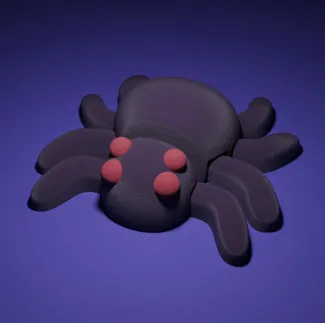 3D Printable Articulated Flexi Spider