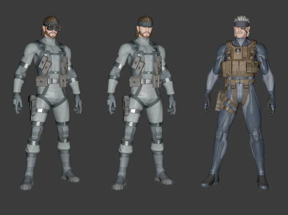 Solid Skin Solid Snake Fortnite Skin Models by A1 - MakerWorld
