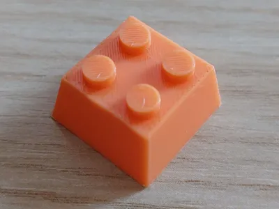 2x2 brick cherry mx keycap
