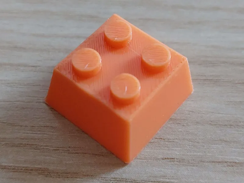 2x2 brick cherry mx keycap