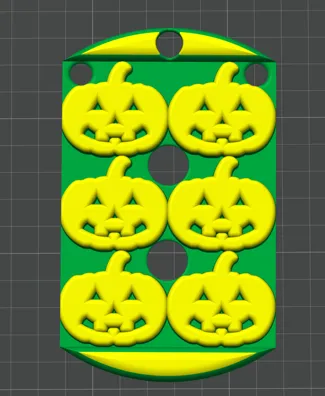 Pumpkin ice / jelly mold for Halloween